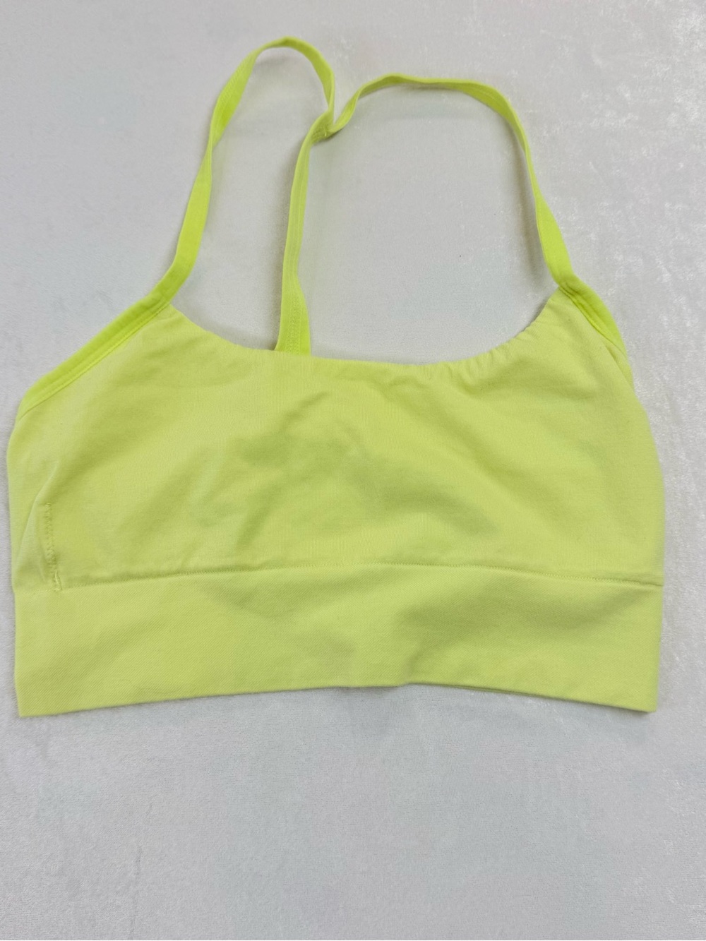 Auden Neon Yellow Lightweight Strappy Sports Bra